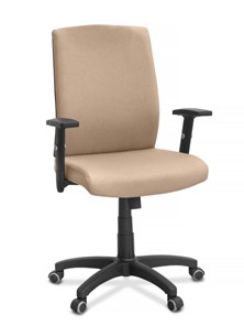 Кресло в офис Alfa A/MK/1D, ткань Bahama / бежевая в Нальчике