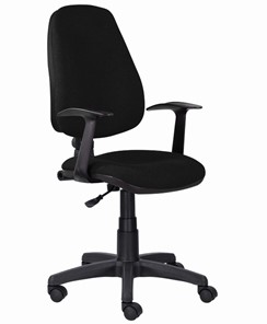 Кресло в офис Brabix Comfort MG-321, регулируемая эргономичная спинка, ткань, черное в Нальчике