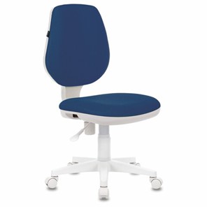 Офисное кресло Brabix Fancy MG-201W (без подлокотников, пластик белый, синие) 532413 в Нальчике