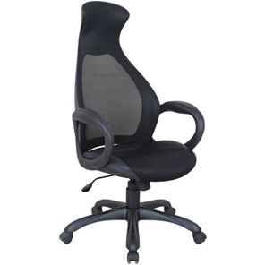 Кресло офисное Brabix Premium Genesis EX-517 (пластик черный, ткань/экокожа/сетка черная)   531574 в Нальчике