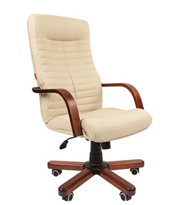 Офисное кресло CHAIRMAN 480 WD, экокожа, цвет бежевый в Нальчике