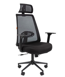 Офисное кресло CHAIRMAN 535 BLACK Сетчатый акрил черный / Полиэстер черный в Нальчике
