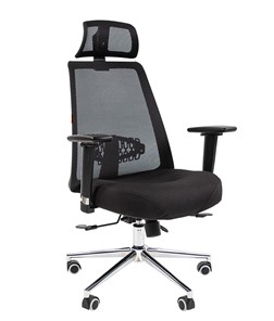 Офисное кресло CHAIRMAN 535 LUX сетчатый акрил черный / полиэстер черный в Нальчике