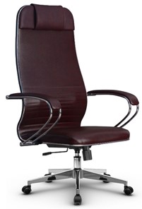 Кресло офисное Metta L 1m 38K2/K топган, нижняя часть 17834 бордовый в Нальчике