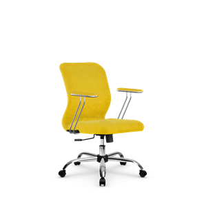 Кресло компьютерное SU-Mr-4/подл.078/осн.003 желтый в Нальчике