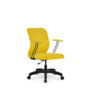 Кресло компьютерное SU-Mr-4/подл.079/осн.005 желтый в Нальчике
