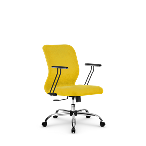 Кресло компьютерное SU-Mr-4/подл.110/осн.003 желтый в Нальчике