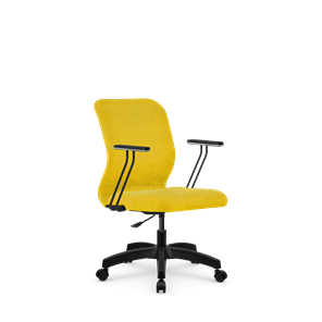 Кресло компьютерное SU-Mr-4/подл.110/осн.005 желтый в Нальчике