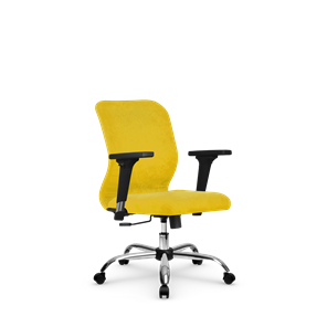 Кресло компьютерное SU-Mr-4/подл.200/осн.003 желтый в Нальчике