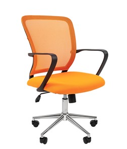 Кресло офисное CHAIRMAN 698 CHROME new Сетка TW-66 (оранжевый) в Нальчике