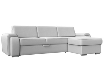 Угловой раскладной диван Лига-025, Белый (Экокожа) в Нальчике
