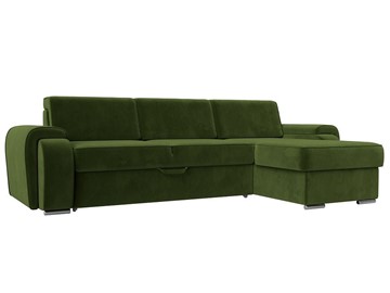 Угловой диван Лига-025, Зеленый (Микровельвет) в Нальчике