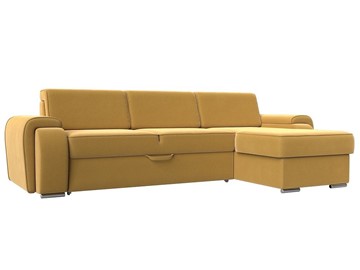 Угловой диван Лига-025, Желтый (Микровельвет) в Нальчике
