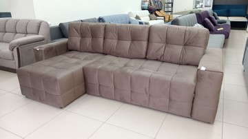 Угловой диван с оттоманкой Реал ДУ Graund 03 велюр в Нальчике