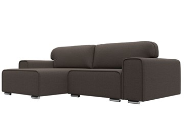 Угловой раскладной диван Лига-029, Амур коричневый (Рогожка) в Нальчике
