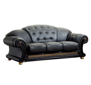 Прямой диван Versace (3-х местный) black в Нальчике
