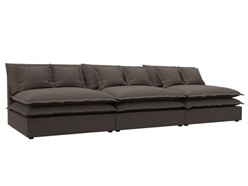 Прямой диван Лига-040 Лонг, Амур коричневый (Рогожка) в Нальчике