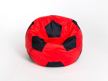 Кресло-мешок Мяч большой, красно-черный в Нальчике