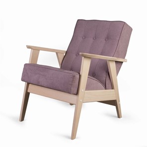 Кресло Ретро (беленый дуб / RS 12 - розовый) в Нальчике