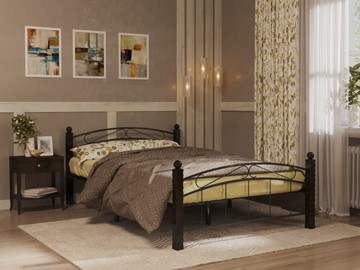 Кровать 2-х спальная Гарда 15, 160х200, черная в Нальчике