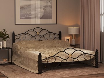Кровать 2-спальная Гарда 3, 160х200, черная в Нальчике