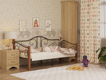 Кровать для детей Гарда 7, 90х200, черная в Нальчике