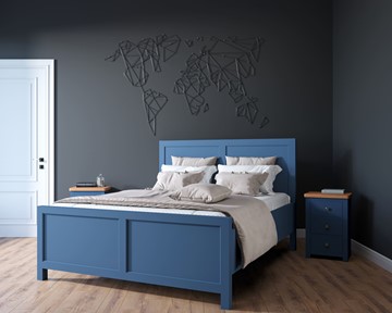 Кровать 2-спальная Jules Verne, (JV16ETGB), синий в Нальчике