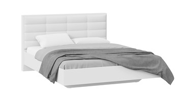 Кровать с мягким изголовьем Агата тип 1 (Белый) в Нальчике