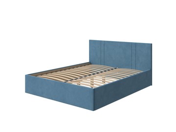 Спальная кровать Helix Plus 180х200, Велюр (Monopoly Прованский синий (792)) в Нальчике