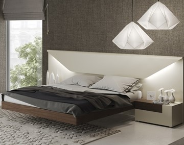 Кровать полутороспальная Elena с подсветкой (160x200) в Нальчике