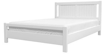 Полутороспальная кровать Ванесса из массива сосны (Белый Античный) 140х200 в Нальчике