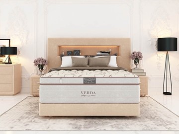 Кровать Smart Compact/Podium M 160х200, Флок (Велсофт Бежевый) в Нальчике