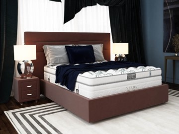 Кровать в спальню Modern/Island M 180х200, Флок (Велсофт Спелая слива) в Нальчике