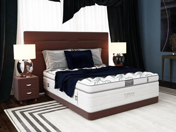 Кровать двуспальная Modern/Basement 180х200, Флок (Велсофт Спелая слива) в Нальчике