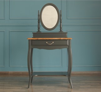 Столик косметический Leontina с зеркалом (ST9321BLK) Черный в Нальчике
