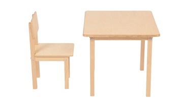 Детский стол и стул POLINI Kids Simple 105 S Натуральный в Нальчике