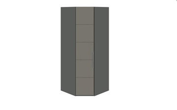 Распашной угловой шкаф Наоми, цвет Фон серый, Джут СМ-208.07.06 в Нальчике