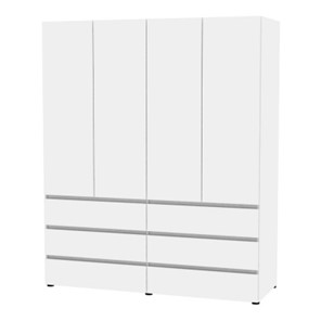 Шкаф 4-х дверный Erik H333 (Белый) в Нальчике