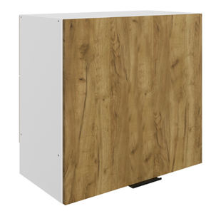 Шкаф кухонный Стоун L600 Н566 (1 дв. гл.) (белый/акация светлая) в Нальчике