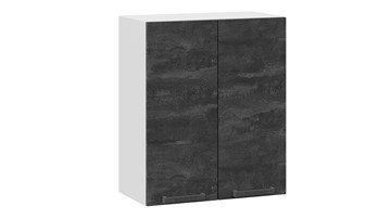 Навесной кухонный шкаф Детройт 1В6 (Белый/Угольный Камень) в Нальчике
