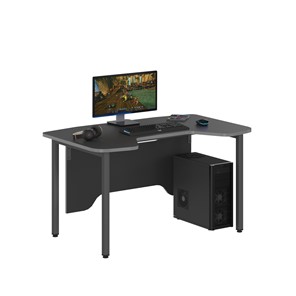 Компьютерный стол SKILLL SSTG 1385, (1360x850x747),  Антрацит /Металлик в Нальчике