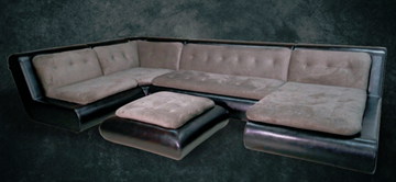 П-образный диван Шад Эвелина со столом-пуфом в Нальчике