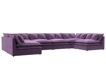 П-образный диван Лига-040, Сиреневый (микровельвет) в Нальчике