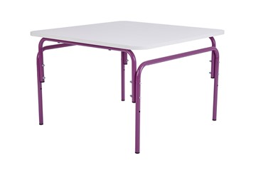 Детский растущий стол Фея Мой малыш, 0-1 гр., белый-фиолетовый в Нальчике