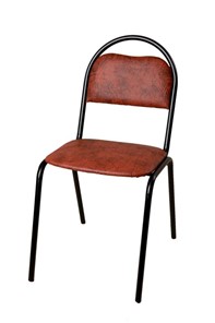 Офисный стул Стандарт СРП-033 Эмаль коричневый кожзам в Нальчике