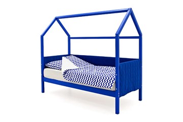 Детская кровать-домик «Svogen синий» мягкая в Нальчике