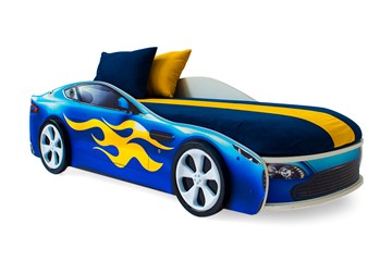 Кровать-машина детская Бондимобиль синий в Нальчике - предосмотр