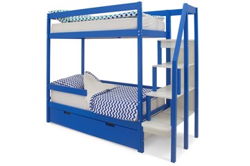 Кровать 2-ярусная Svogen синий в Нальчике