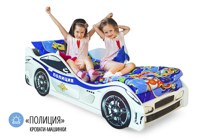 Детская кровать-машина Полиция в Нальчике - изображение 4