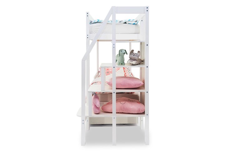 Детская 2-этажная кровать Svogen белый в Нальчике - изображение 7